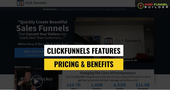 ClickFunnels Features, Pricing