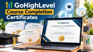 GoHighLevel Course Completion Certificates