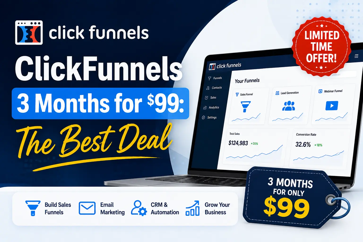ClickFunnels 3 Months