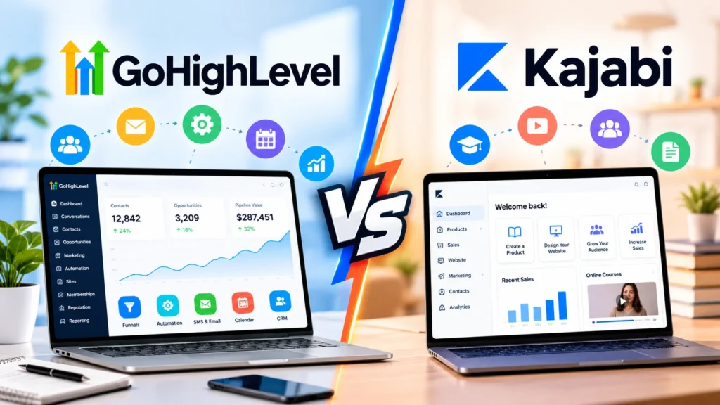 GoHighLevel vs Kajabi