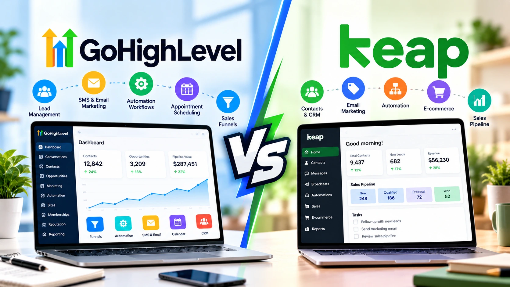 GoHighLevel vs Keap