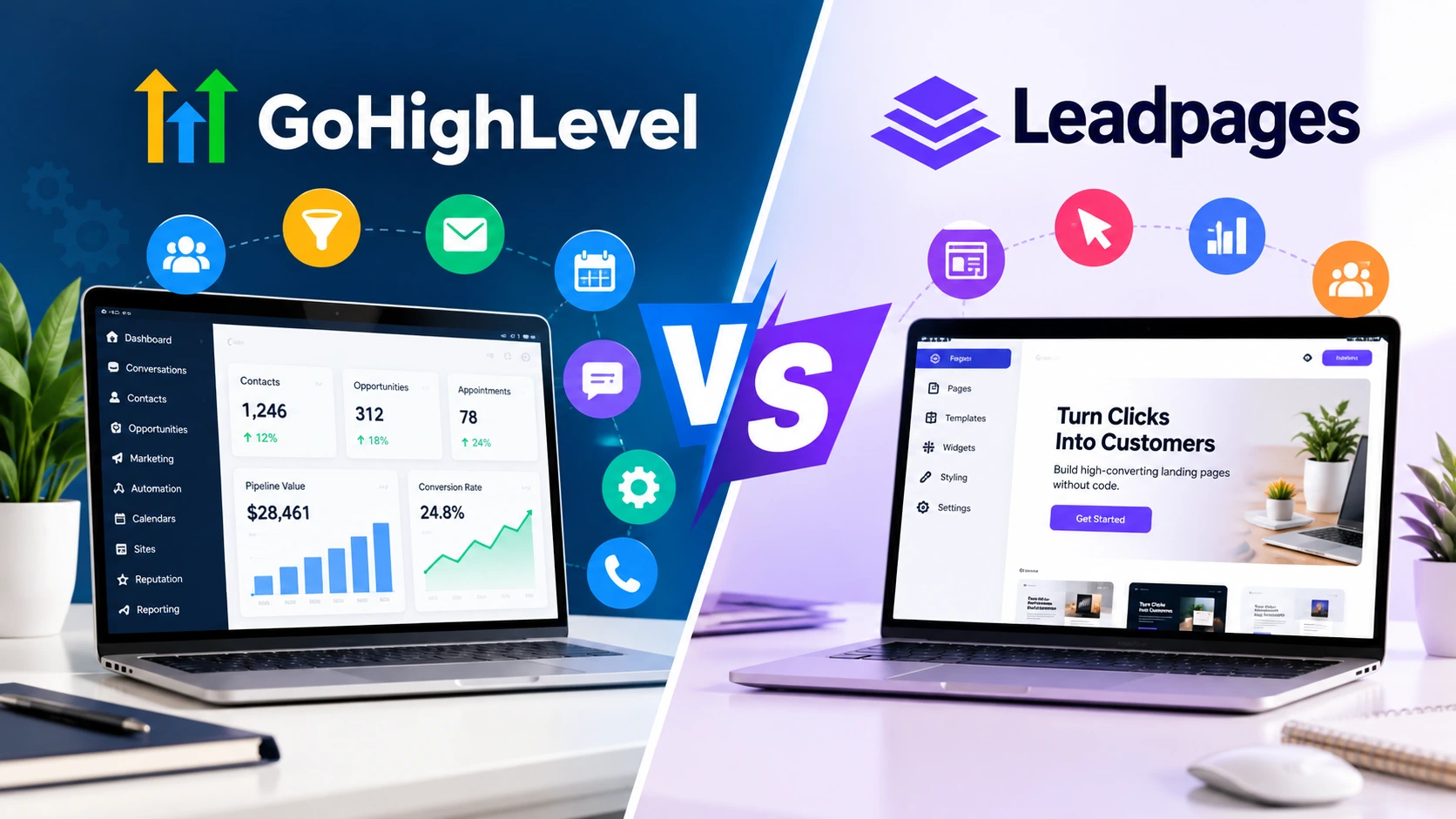 GoHighLevel vs Leadpages