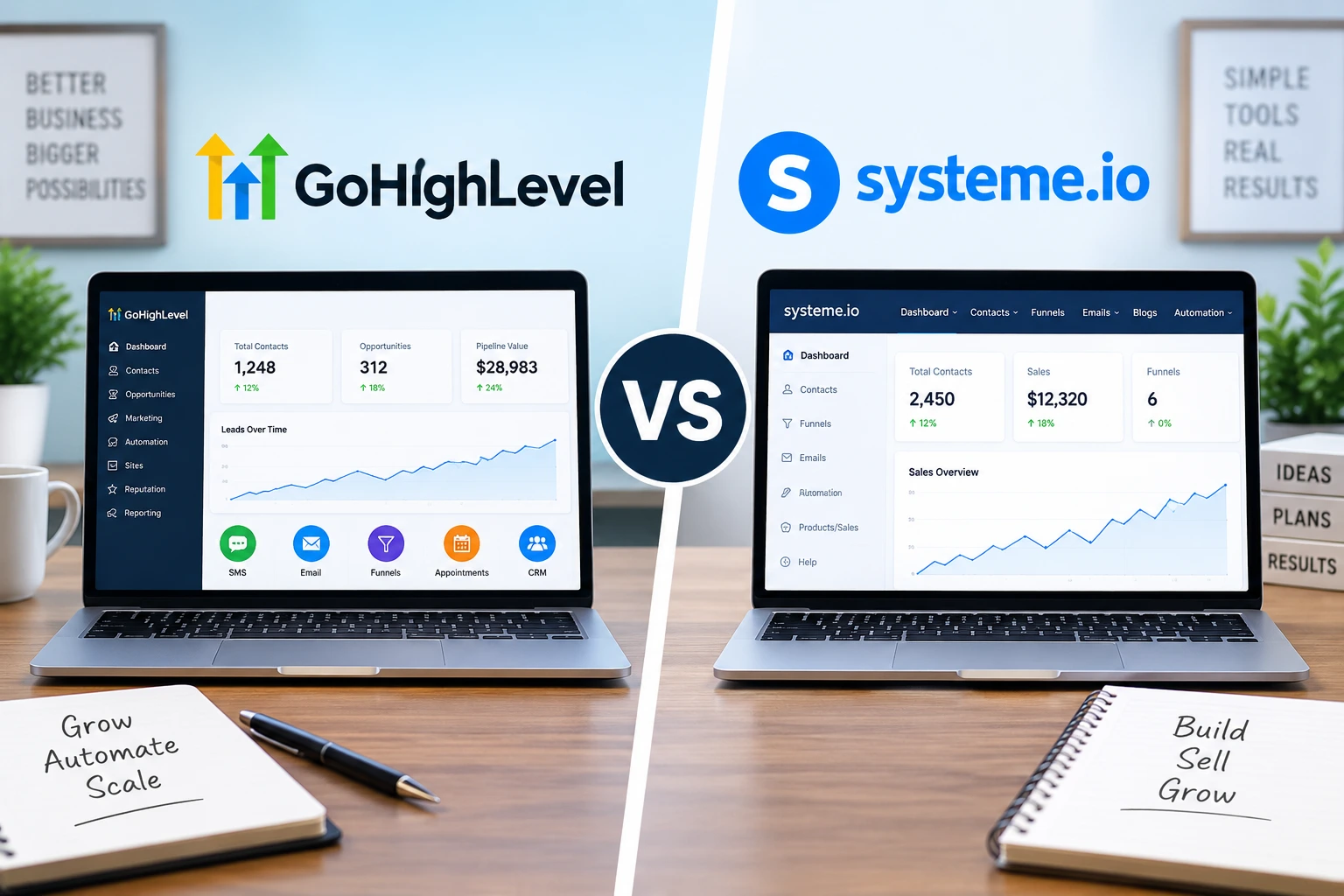 GoHighLevel vs Systeme.io